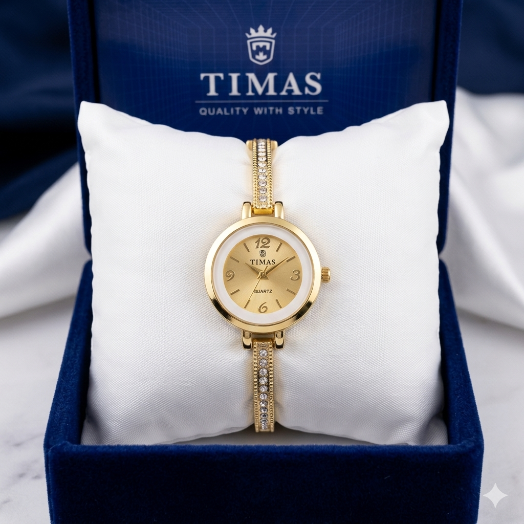 Circle dail golden/Silver watch
