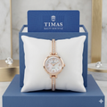 White and golden watch
