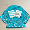 Premium 3-Piece Summer Lawn Unstitched Suit – Vibrant Turquoise Floral, Polka Dot & Stripe Mix