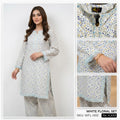 Azure Meadow" – Embroidered Cotton Co-Ord Set