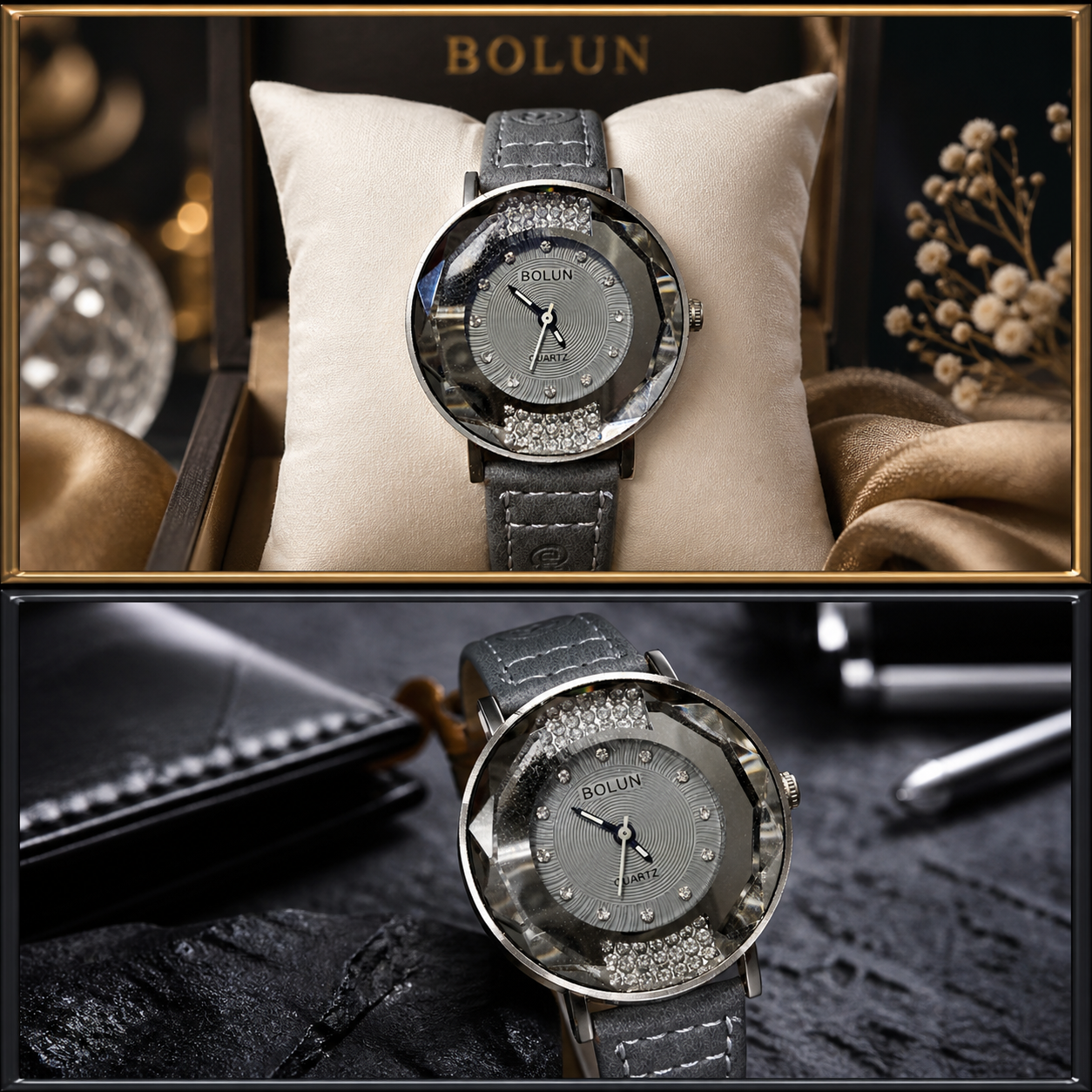Silver watch for ladies