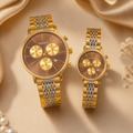 Golden couple watch By KWC